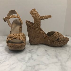 Stuart Weizmann cork platform wedges